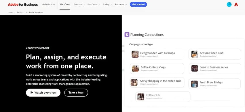 Adobe Workfront - marketing and creative operations planning