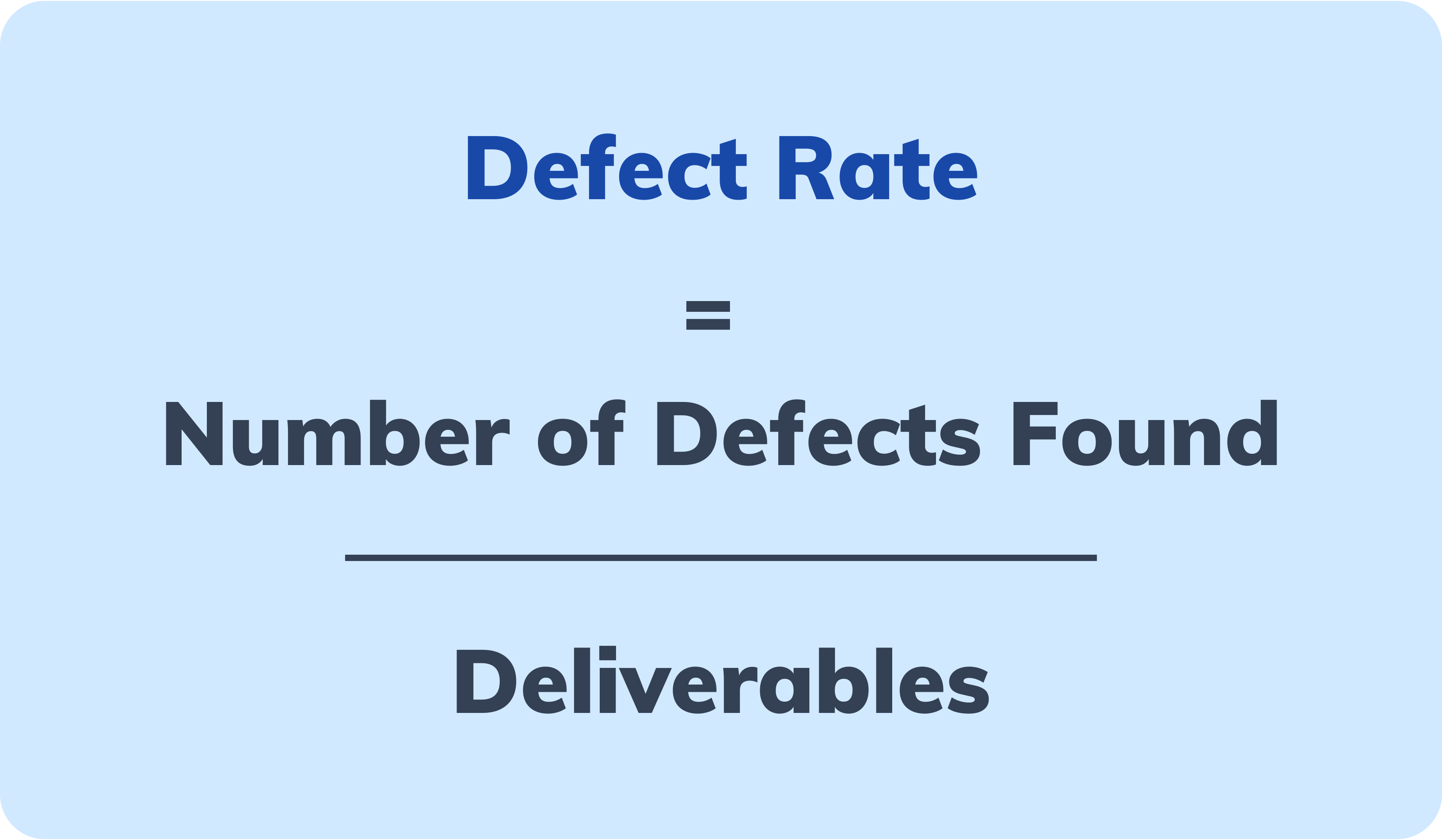 defect rate calculation