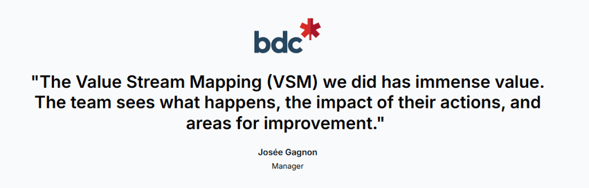 The testimonial of Josée Gagnon, BDC Manager, on the benefits of using Axify VSM