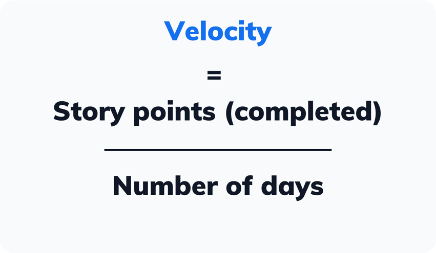 Velocity calculation story points number of days