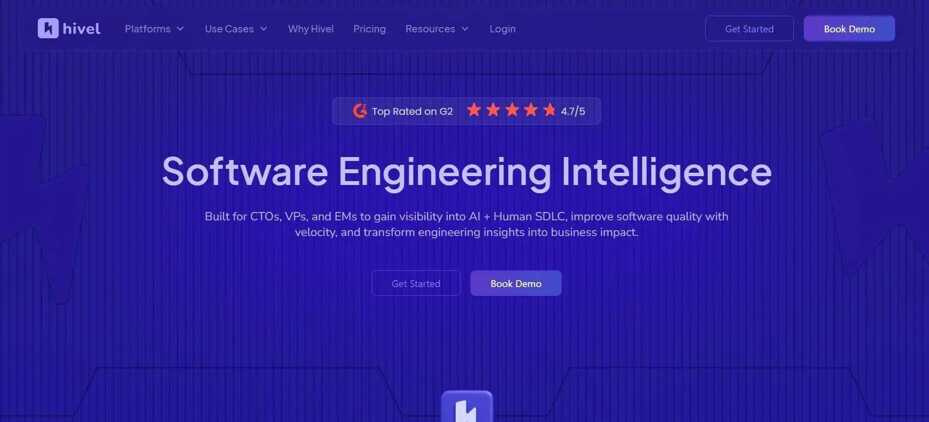 Hivel software engineering intelligence platform.